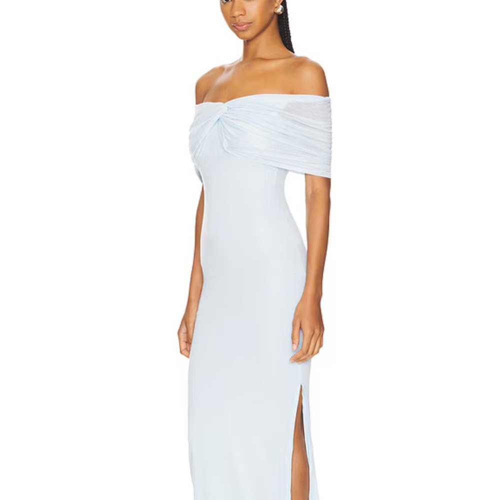 REVOLVE Light Blue Off-Shoulder Dress
